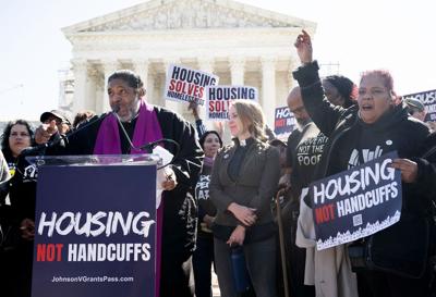 Supreme Court justices grapple with whether cities can ticket homeless people