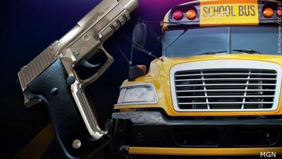Gun on school bus