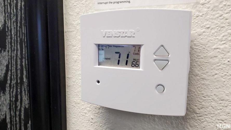 Thermostat, air conditioning, heat