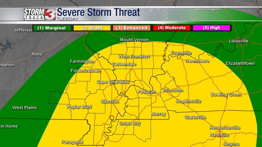Strong to severe storms Tuesday, stay weather aware | News ...