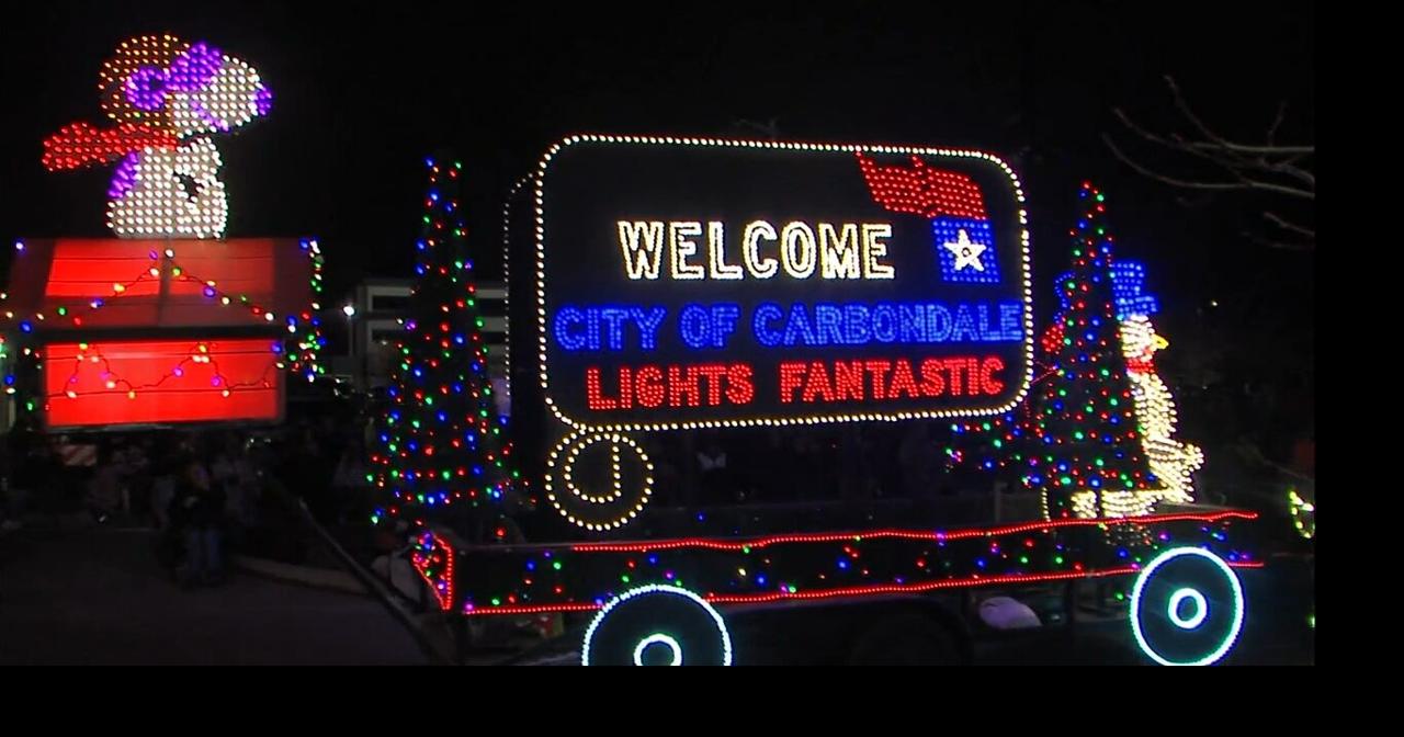 Carbondale residents come out for 32nd Lights Fantastic Parade Video