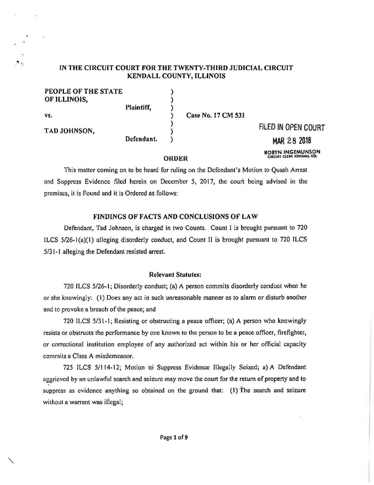 Yorkville Police Sgt. Terminated After Police Investigation Into