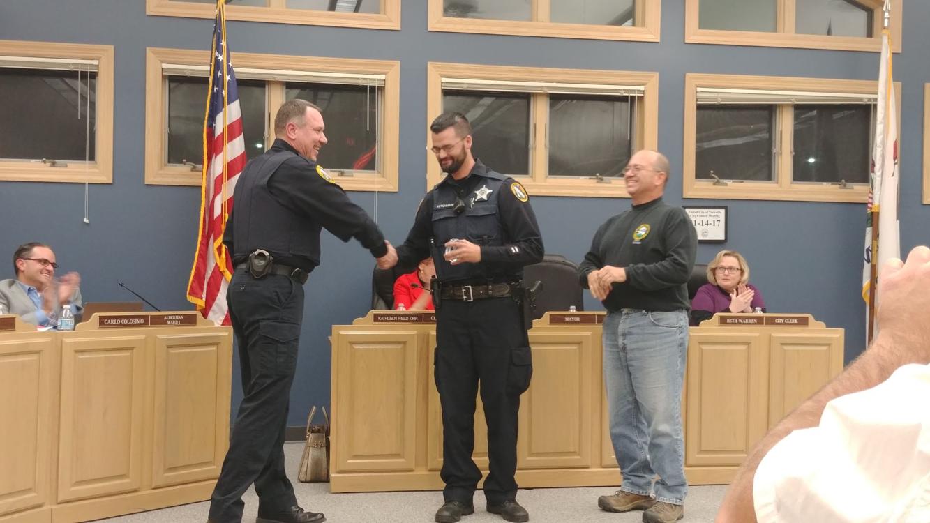 City Staff, Police Officers Honored for Service in Yorkville Local