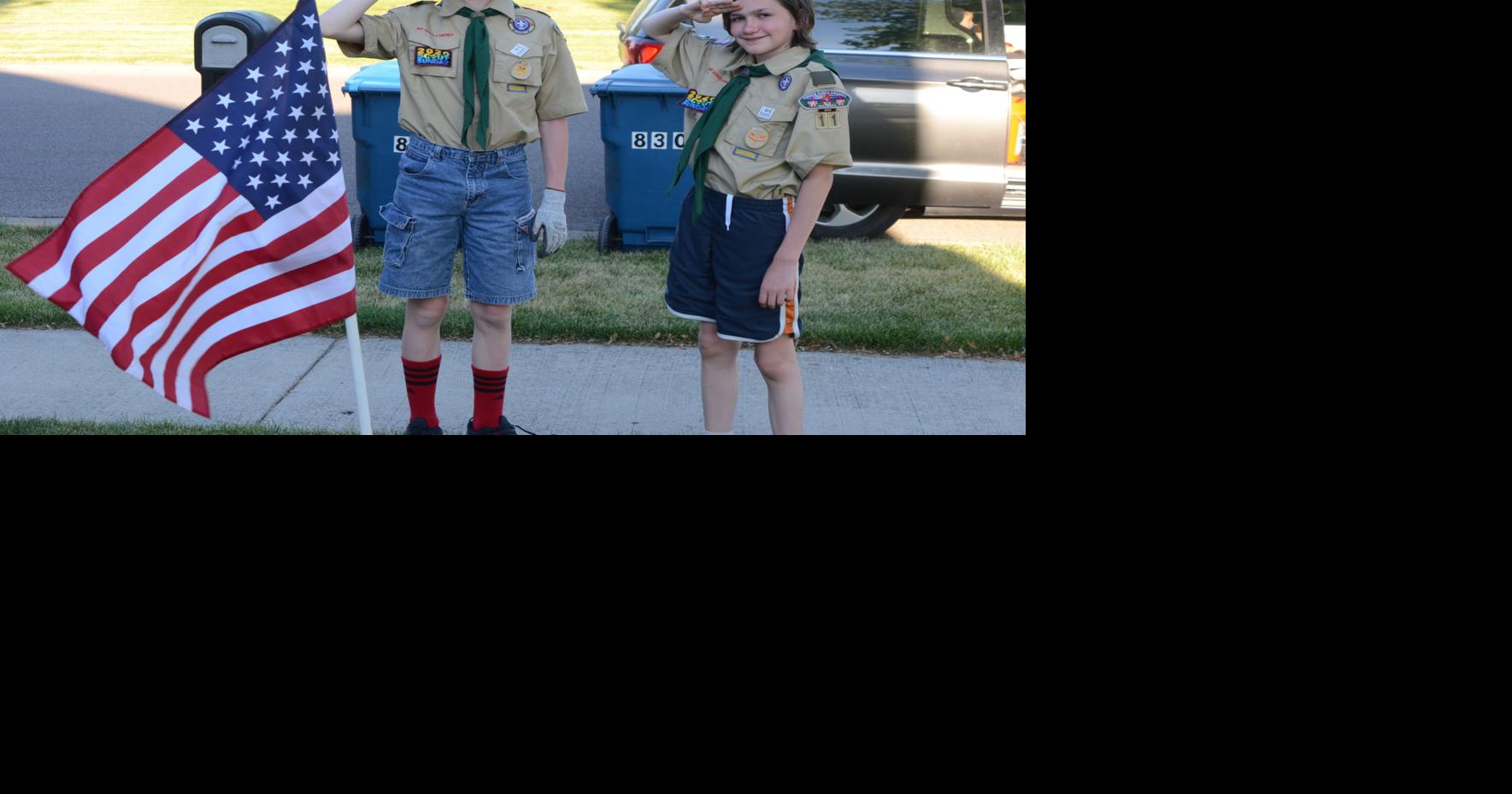 Scouts Decorate Local Communities With American Flags for Flag Day ...