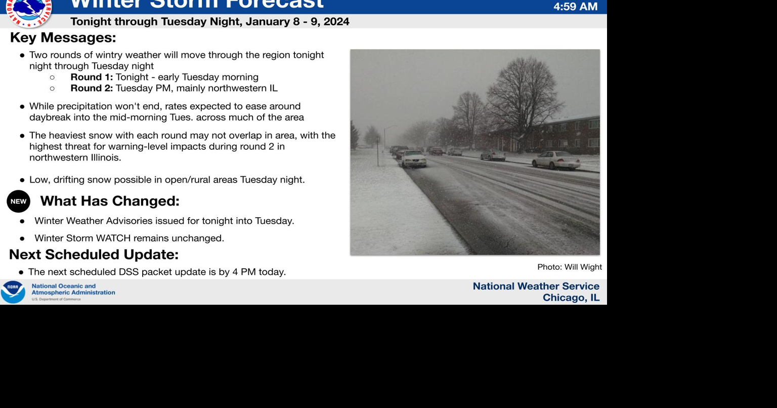 Winter weather advisory starts Monday night | Local News | wspynews.com