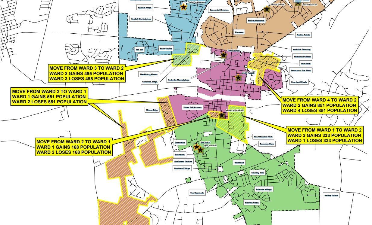Yorkville City Council agrees on new city ward map Local News