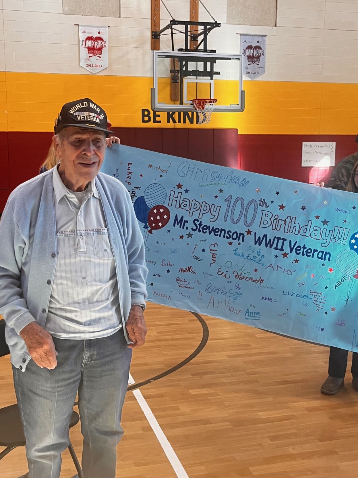 World War Two Veteran Celebrates 100th Birthday With Students | Local ...