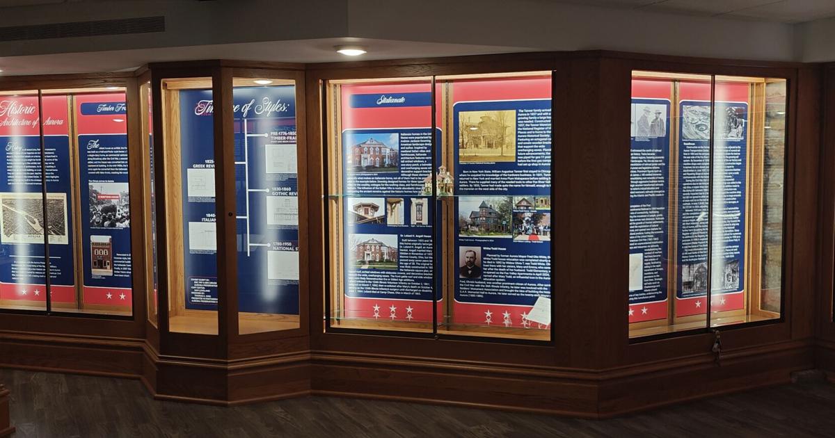 G.A.R. Museum in Aurora featuring exhibit on homes owned or built by Civil War...