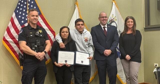 Mother and son who helped capture Oswego murder suspect recognized by ...