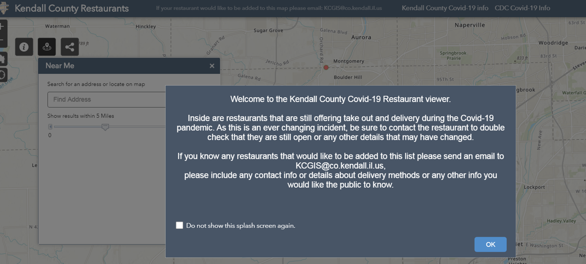 Kendall County Il Gis Kendall County Gis Creates Map For Restaurants Still Offering Take Out,  Delivery | Local News | Wspynews.com