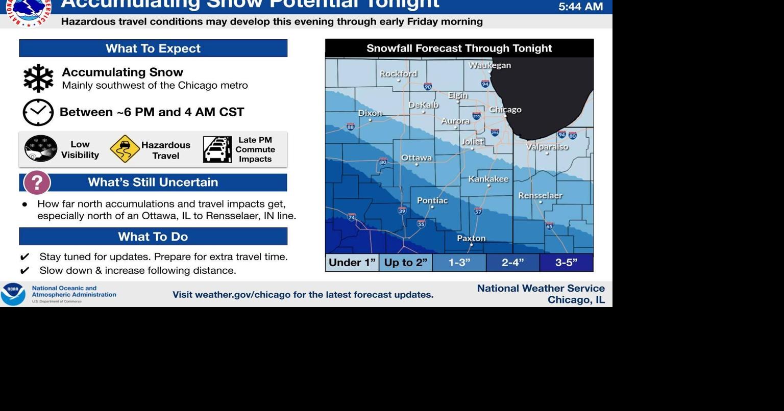 Accumulating snow expected late Thursday into Friday | Local News ...