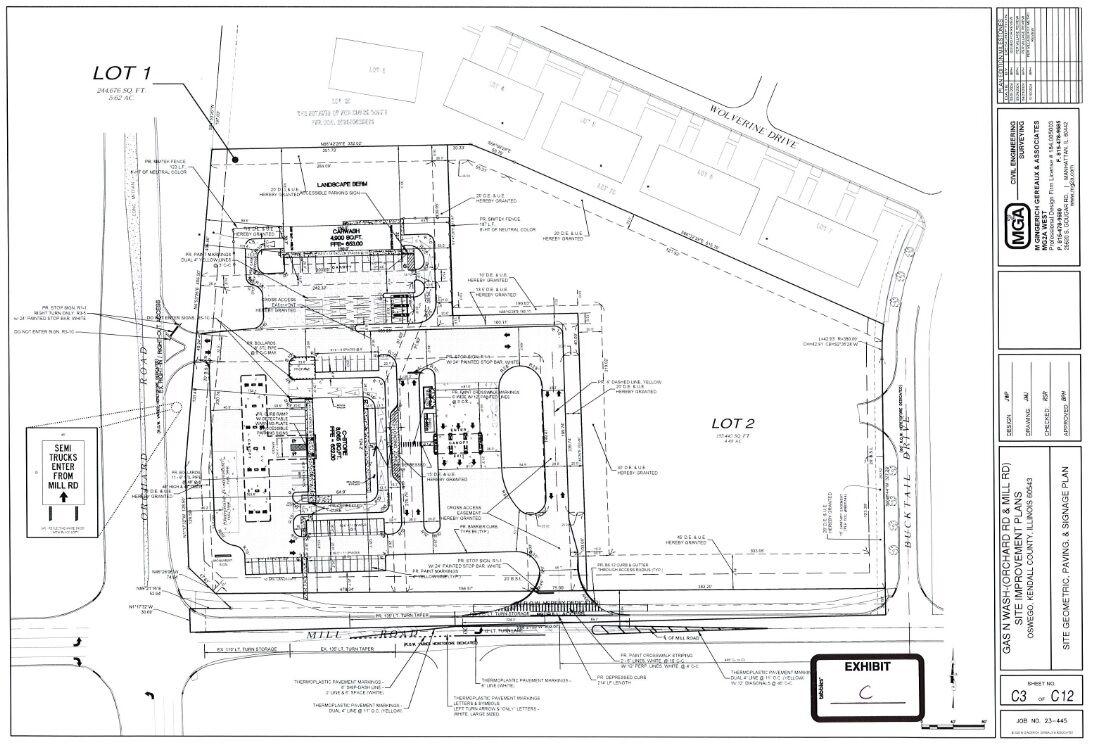 Oswego Village Board approves plan for gas station at Mill and Orchard