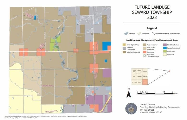 Kendall County Board rejects Seward Township land use map update