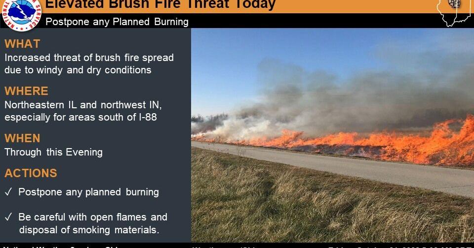 Elevated risk for brush fires Friday | Local News | wspynews.com