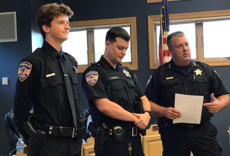 Two new Yorkville police officers recognized by city council Local