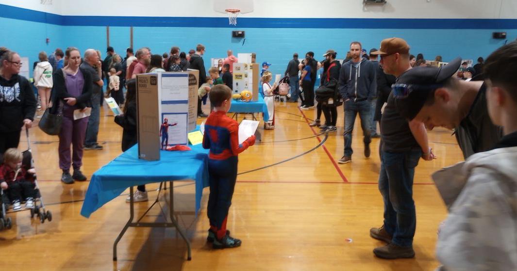 Hinckley-Big Rock third graders portray historical characters for wax museum night