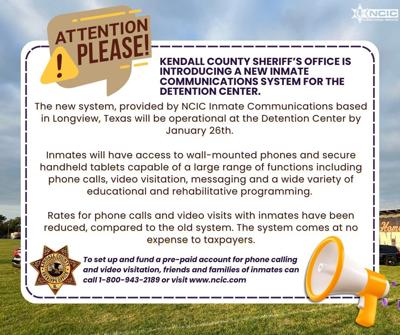 Officer Inmate Communication Kendall County jail to launch new inmate communication system January ...