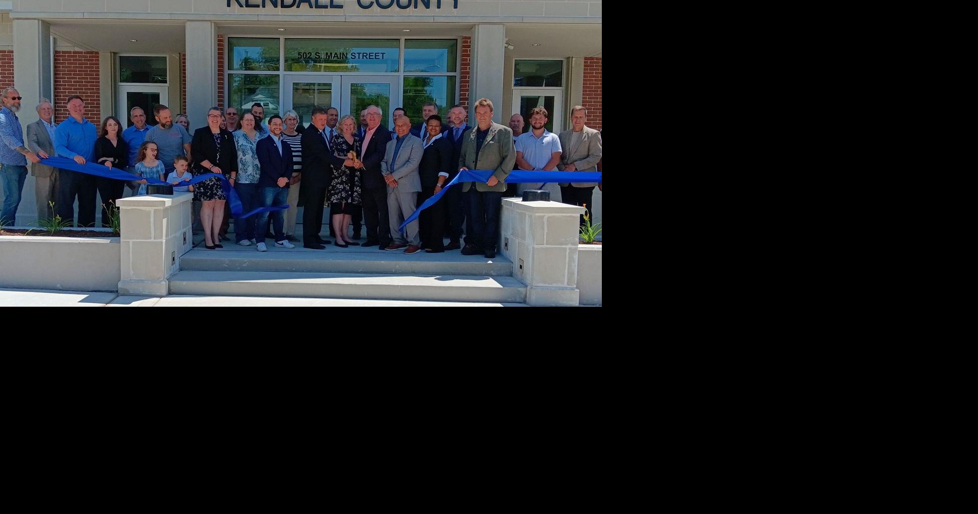 Kendall County officials cut ribbon for new clerk and recorder's
