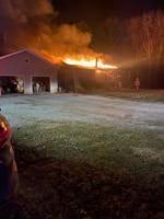 Firefighters battle house fire in Parke County