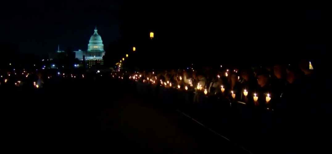 Police vigil in Washington