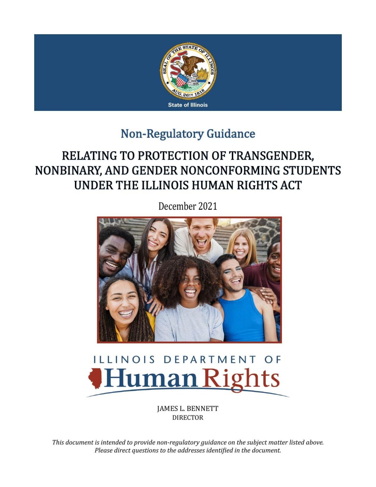 IDHR Guidance Relating to Protection of Transgender, Nonbinary, and Gender Nonconforming Students