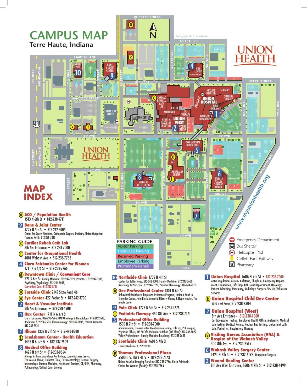 Union Hospital campus map | | wthitv.com