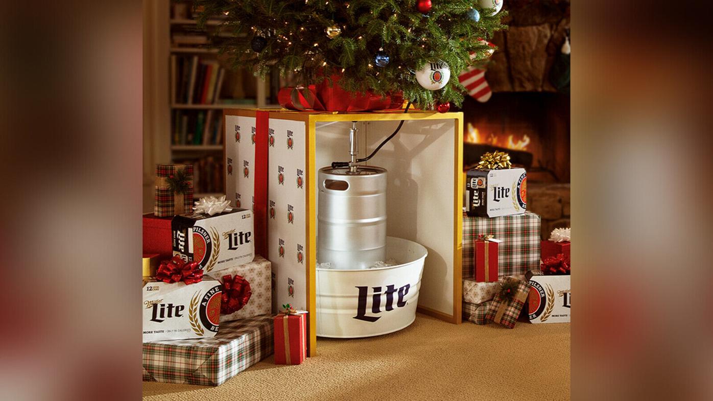Miller Lite is selling a Christmas tree stand that doubles as a beer keg |  News | wthitv.com