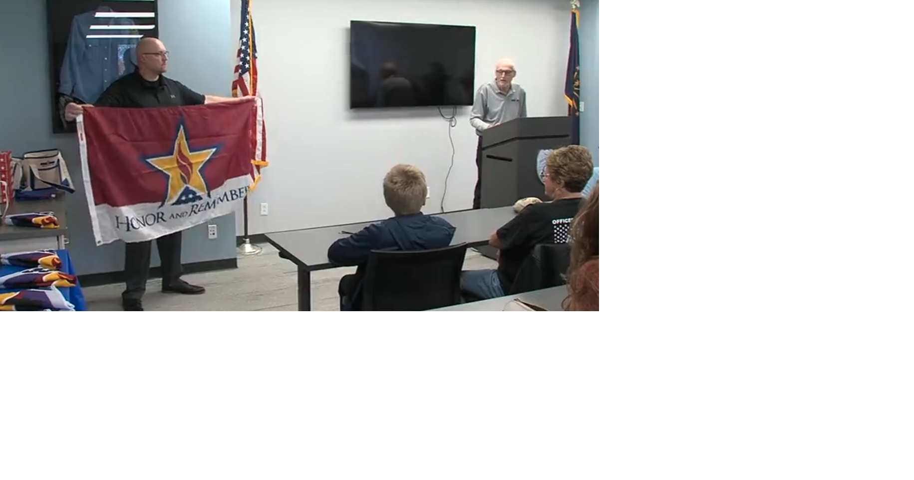 Family of fallen Terre Haute police officers receive honor flags News