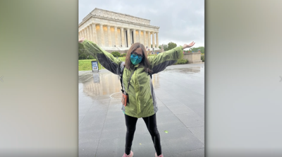 Kaylynn Ellison on a school trip in Washington DC