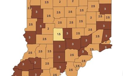 Three Wabash Valley counties in Indiana move into the red on the state's COVID-19 map