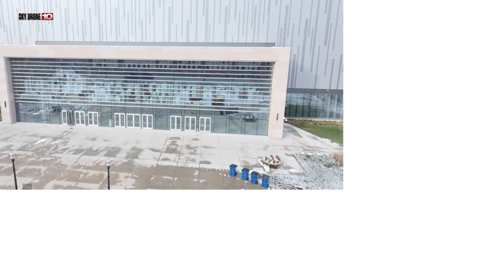 Snowy graduation day prep at Indiana State University