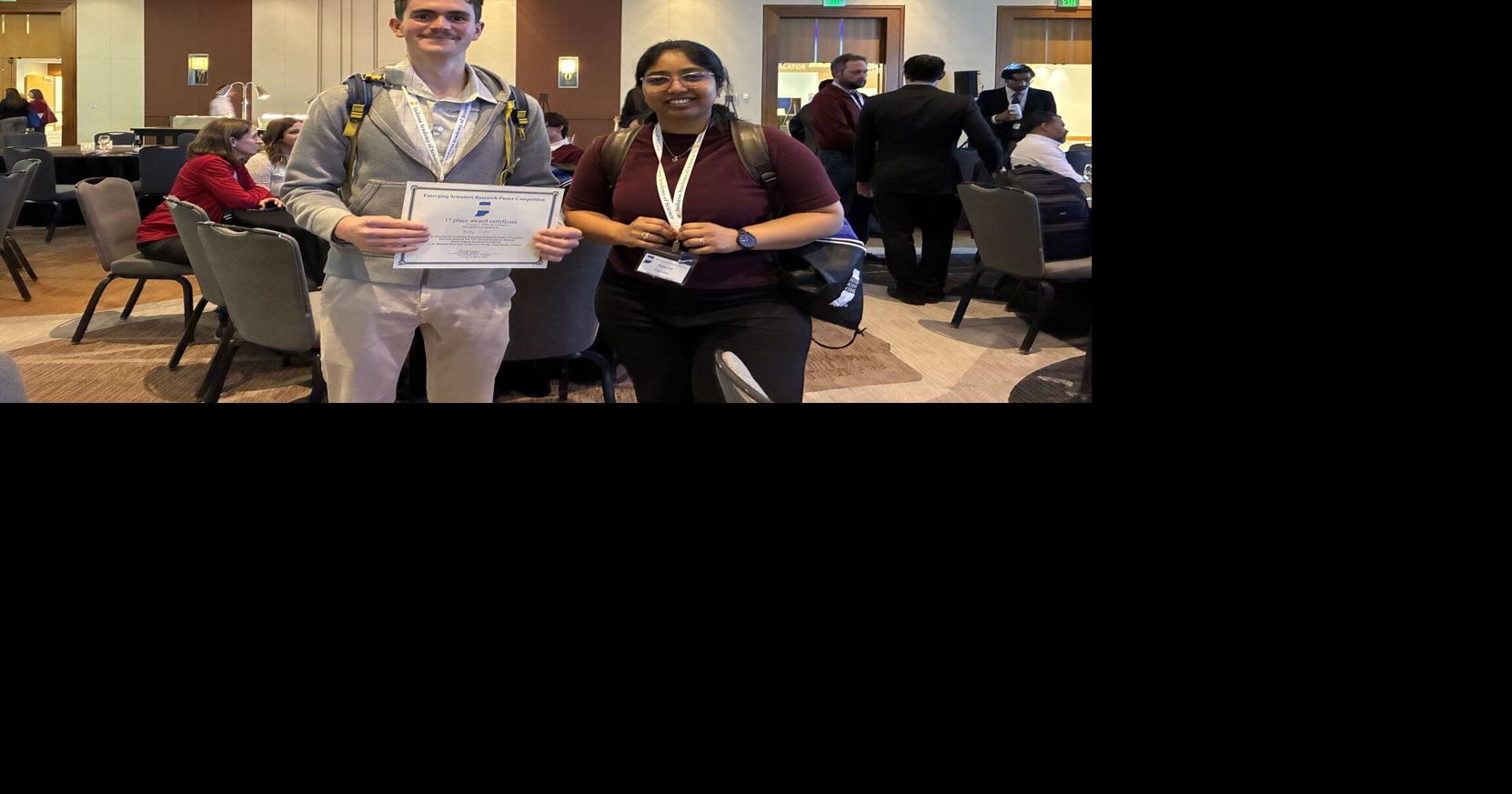 Indiana State students win top honors at science academy meeting