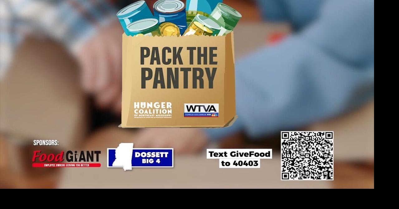 Pack the Pantry: Make monetary donations to benefit Hunger Coalition of Northeast Mississippi
