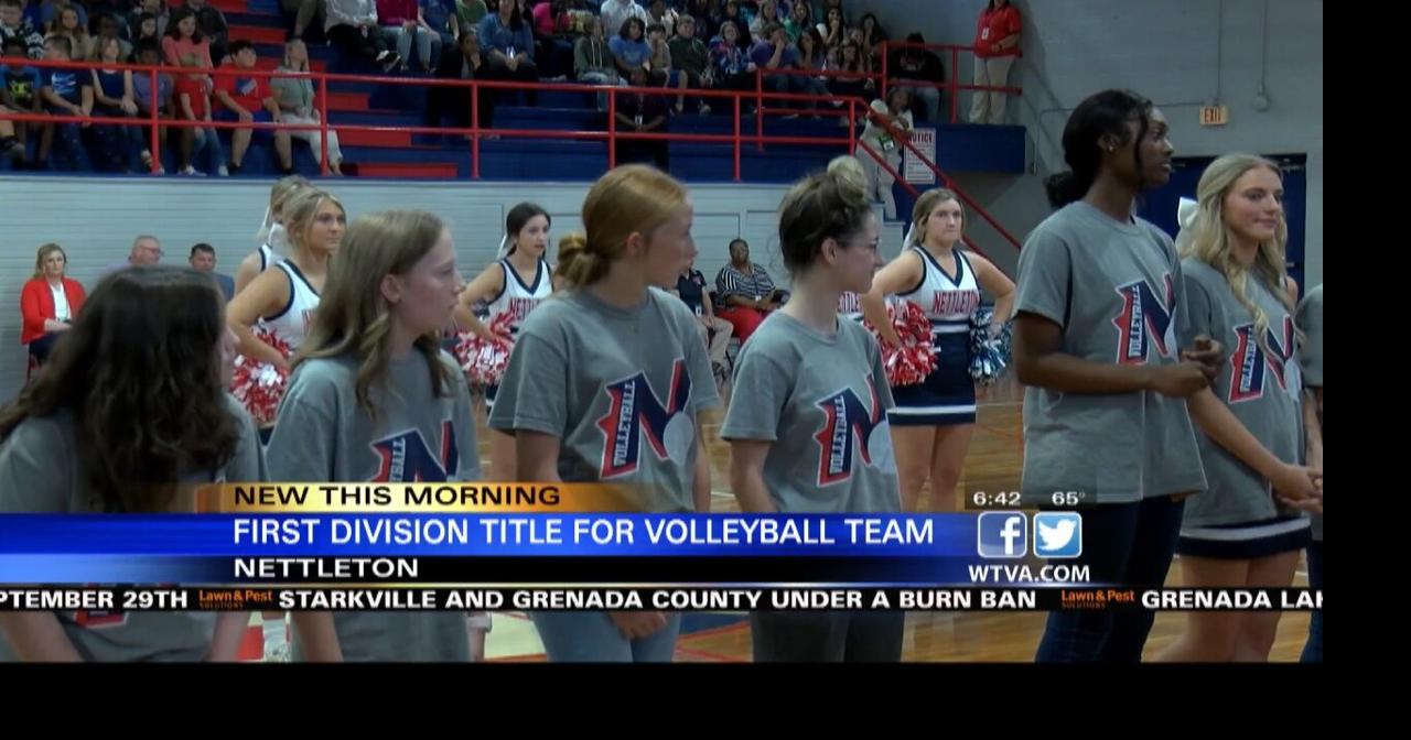 Nettleton High School volleyball team celebrated its firstever division title in school history