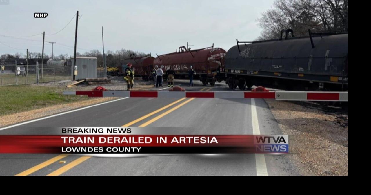 Train derailed Wednesday morning in Lowndes County