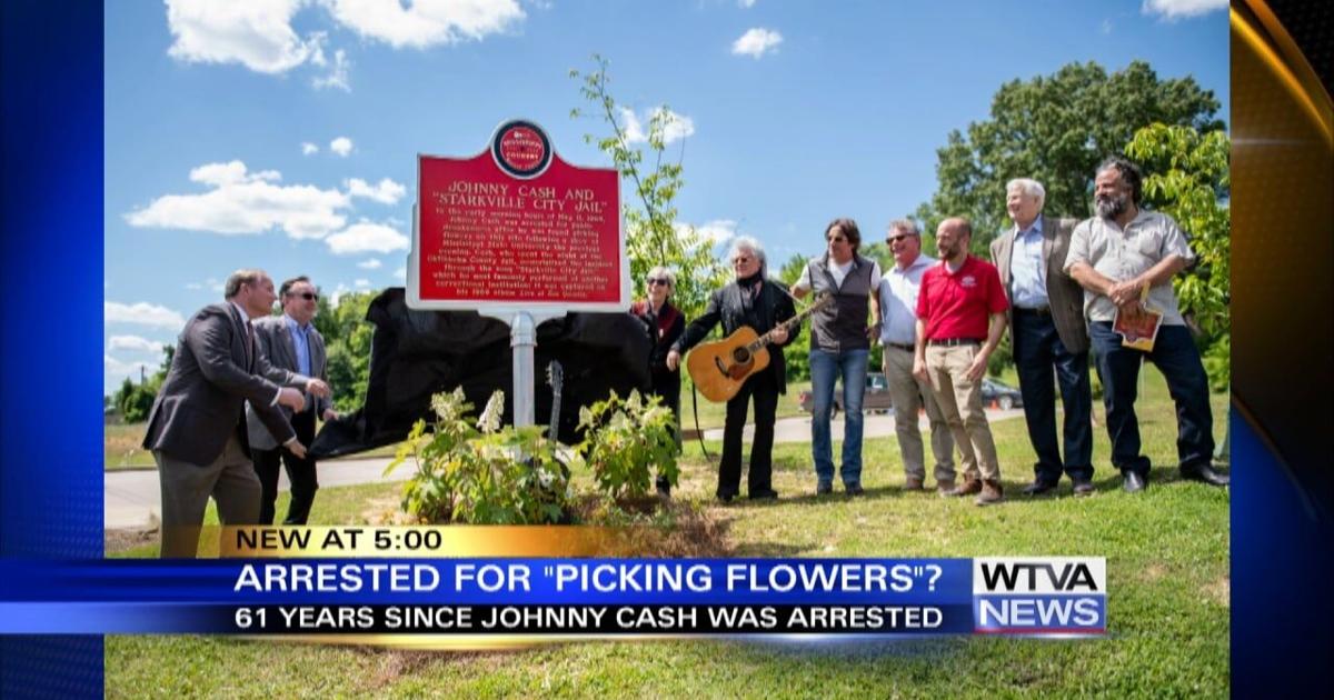 Starkville sign commemorates Johnny Cash story | Video | wtva.com