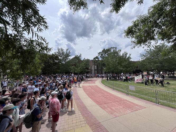 Pro-Palestine protest at Ole Miss. Photo Date: May 2, 2024.