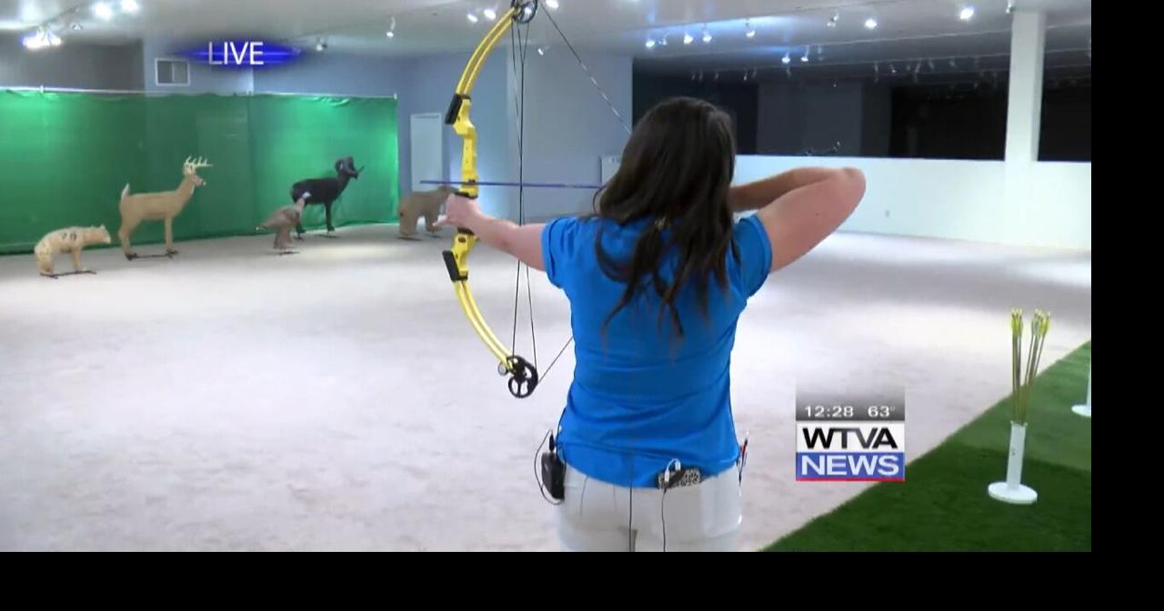 Chelsea Simmons shows off archery skills at WTVA Home, Garden and