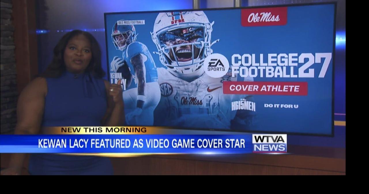 Ole Miss running back Kewan Lacy on video game cover