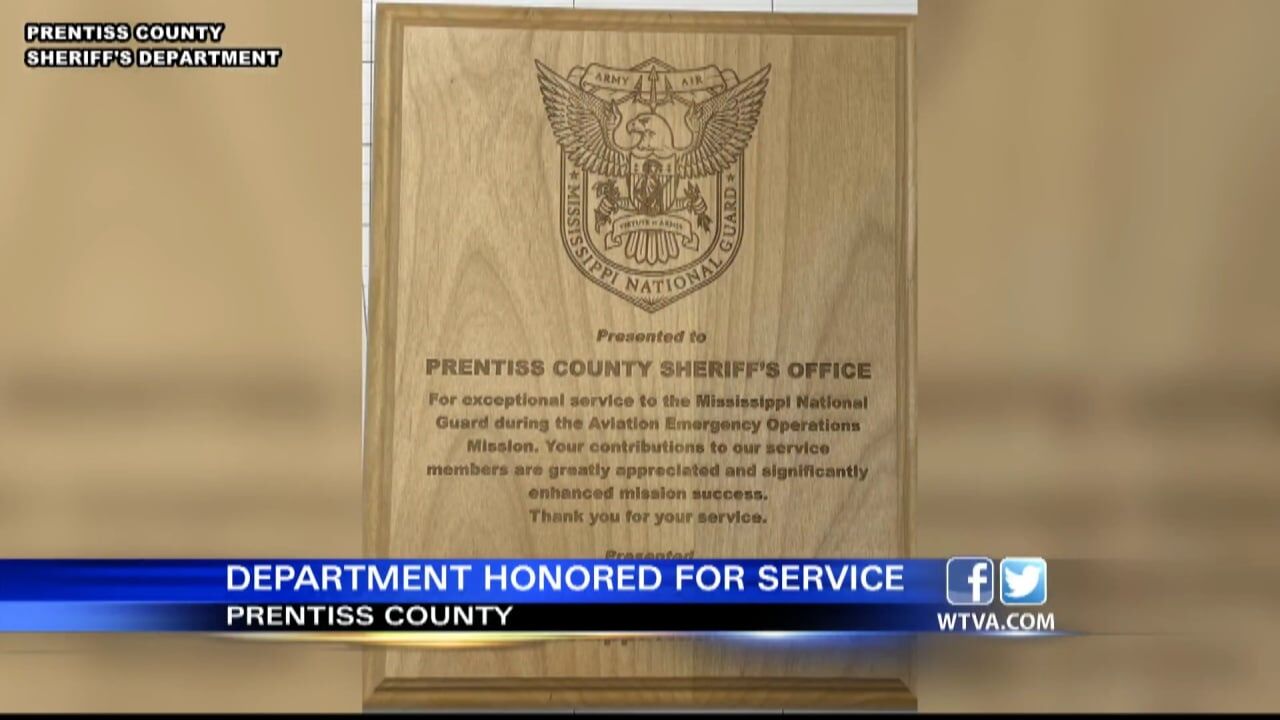 Prentiss County Sheriff's Office honored by National Guard for service |  Video | wtva.com