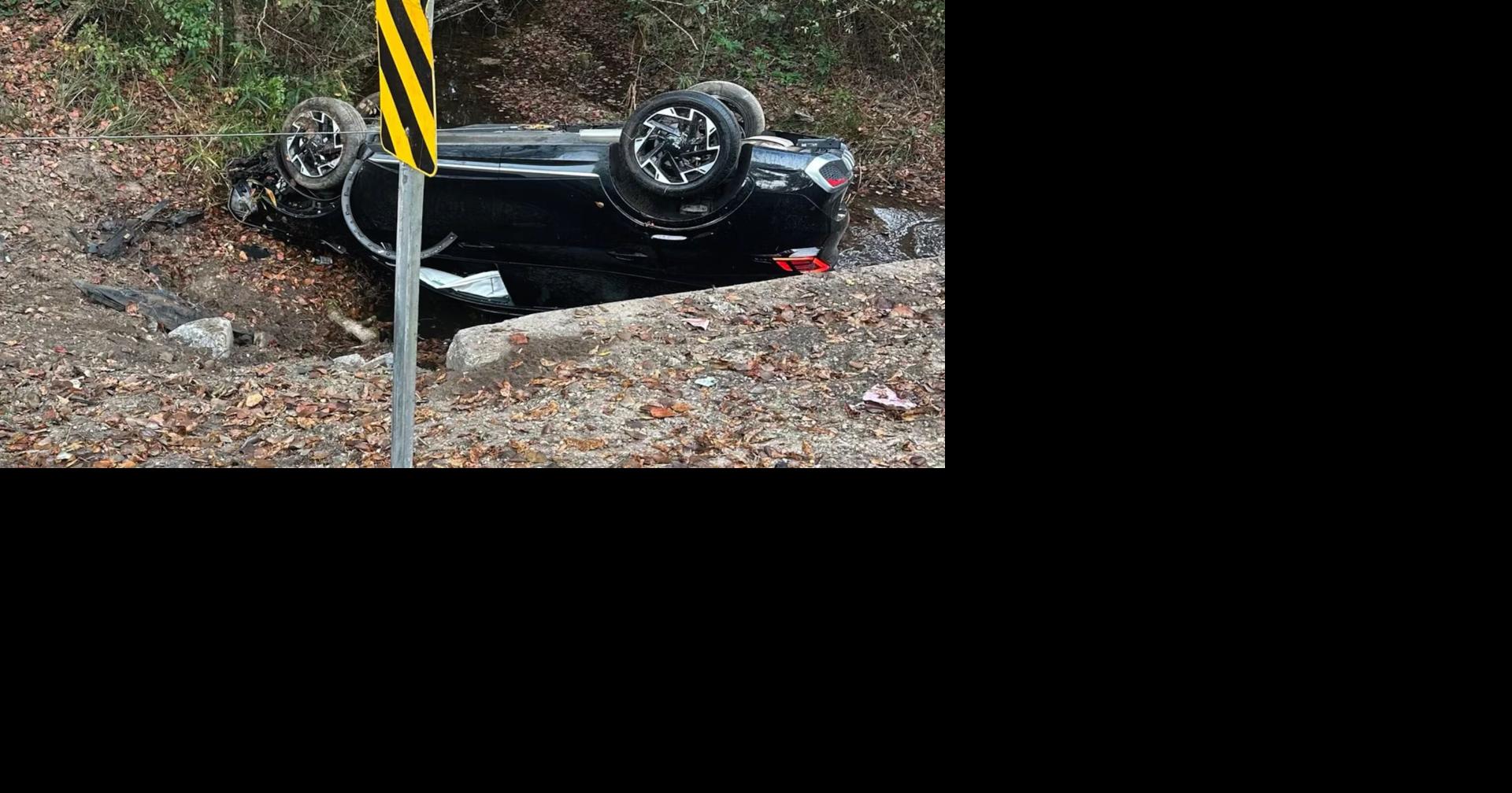 Woman escaped overturned vehicle with scissors in south Mississippi