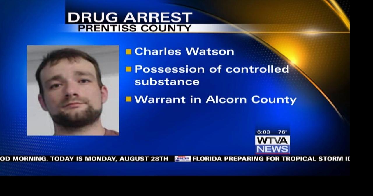 Tennessee man arrested in Prentiss County for shoplifting, drug