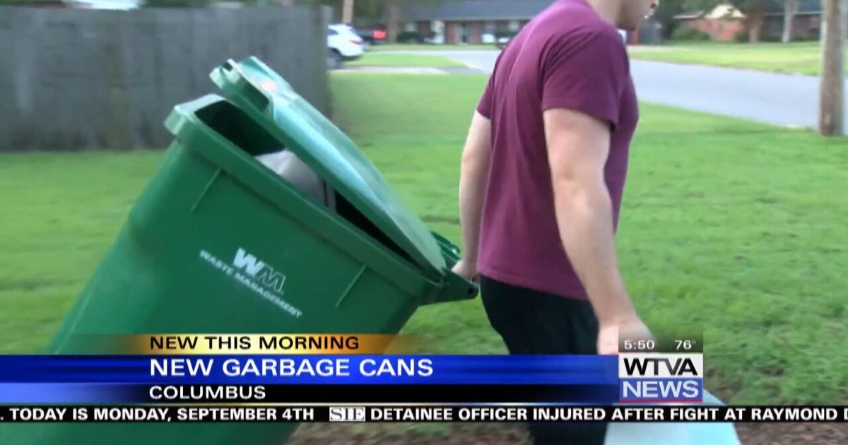 City Of Columbus Delivering New Garbage Cans Video Wtva city-of-columbus-delivering-new-garbage-cans-video-wtva