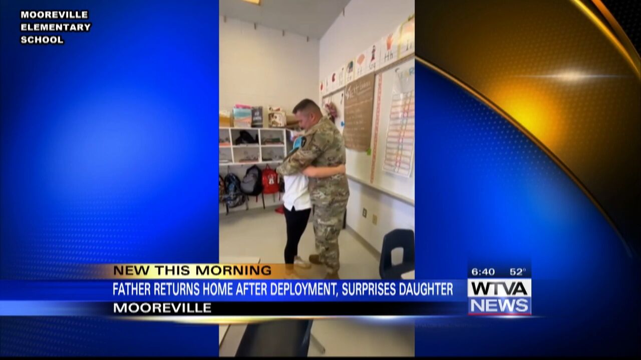 Mooreville Father Returns Home After Deployment, Surprises Daughter ...