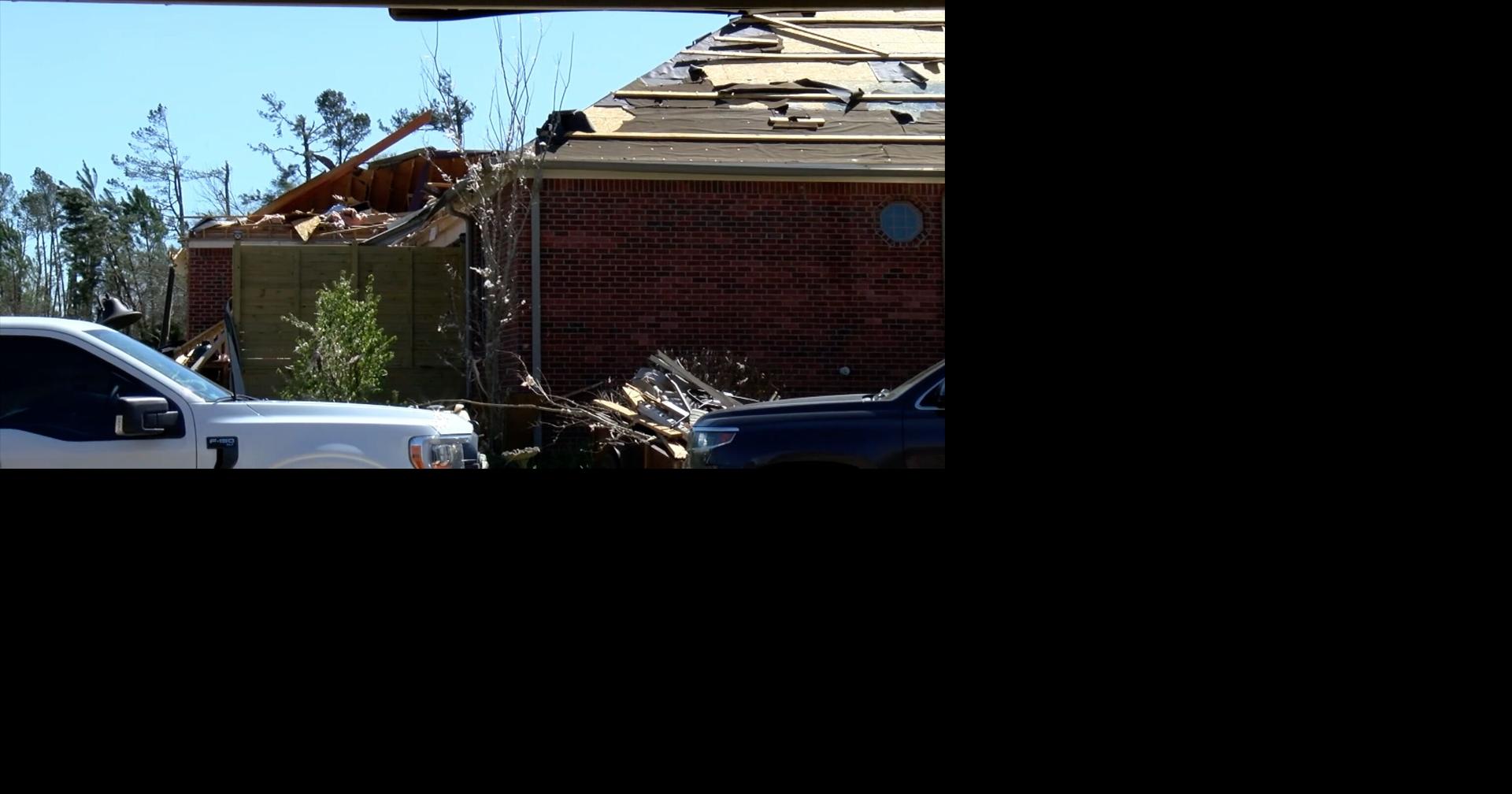Tornado damage in Winona, MS. Photo Date March 25, 2023.
