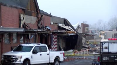 Tornado damage in Amory, MS. Photo Date: March 25, 2023.