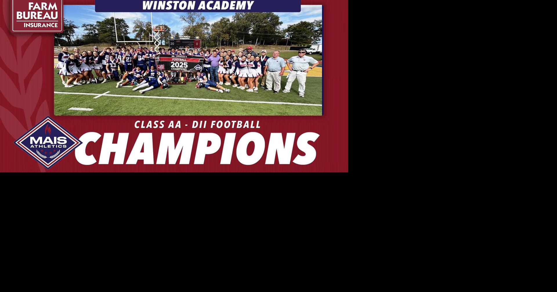 Winston Academy wins MAIS 2A Division II football championship