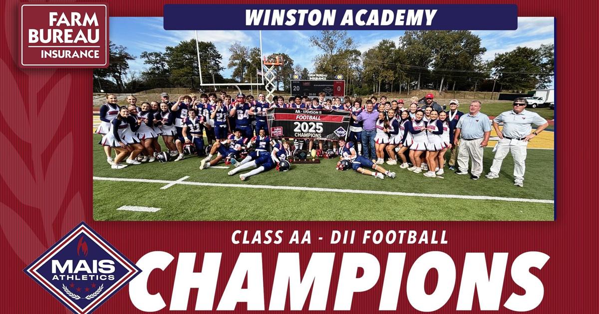 Winston Academy wins MAIS 2A Division II football championship