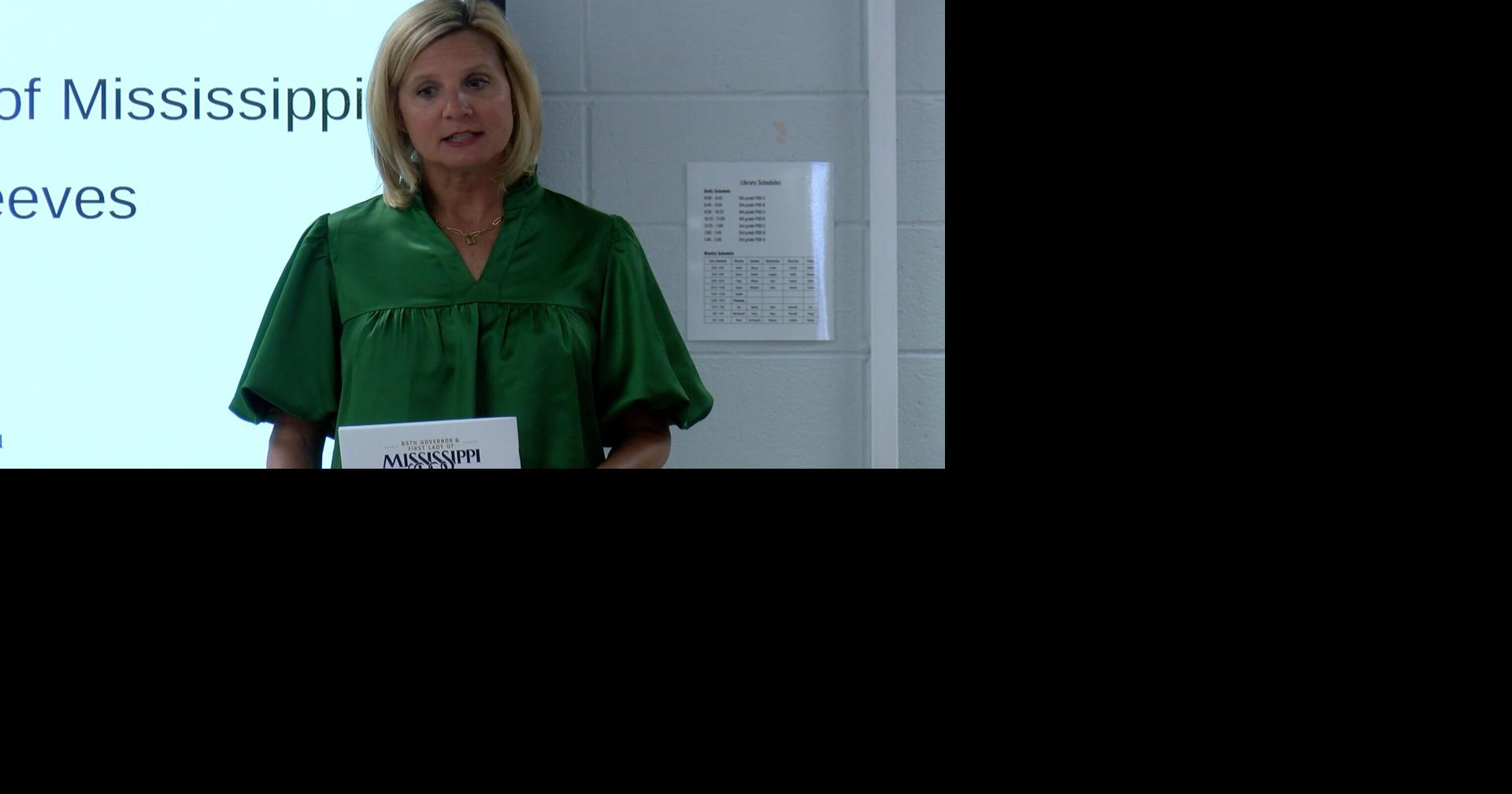 Mississippi First Lady visits Saltillo Elementary School to promote