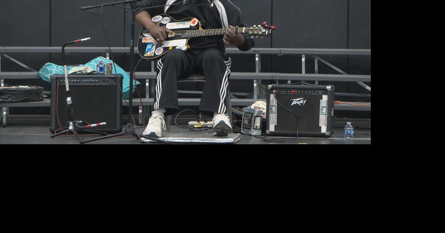 Local blues musician makes stop at Lawndale Elementary before international tour